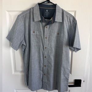 Kuhl Men's Light Gray Casual Button Down Shirt